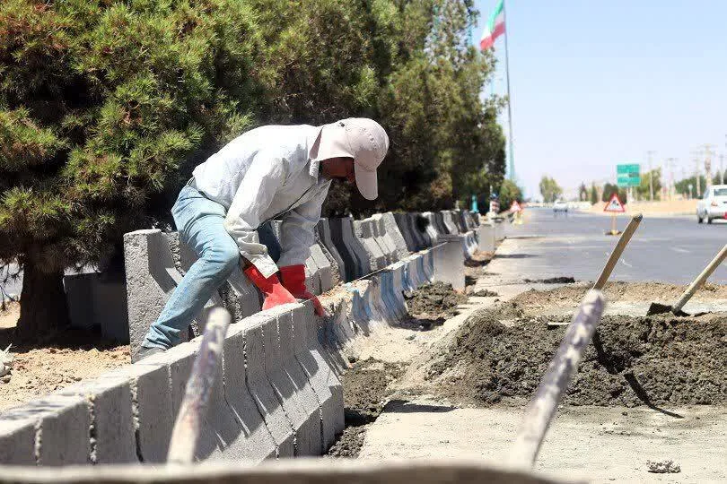 زیباسازی بلوار شهید رئیسی